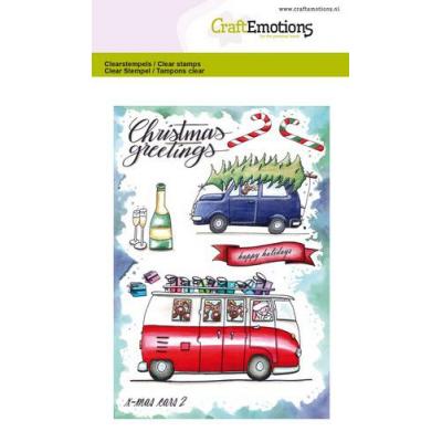 CraftEmotions Clear Stamps - X-Mass Cars 2